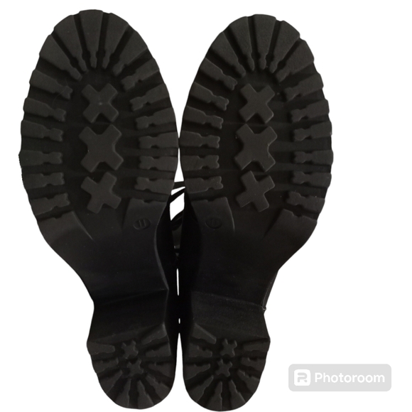 Mia 3" Chunk Heel Zip Up Farah Ankle Boots Size 11M - Picture 11 of 13